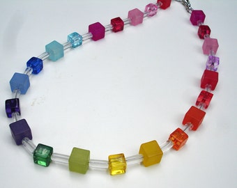 Multicolored Rainbow Necklace