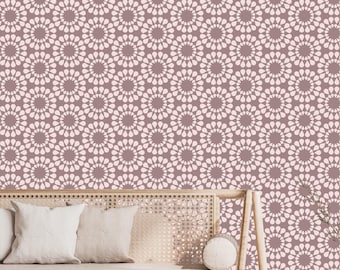 Geometric Minimalist Peel and Stick Wallpaper, Modern Traditional Wallpaper