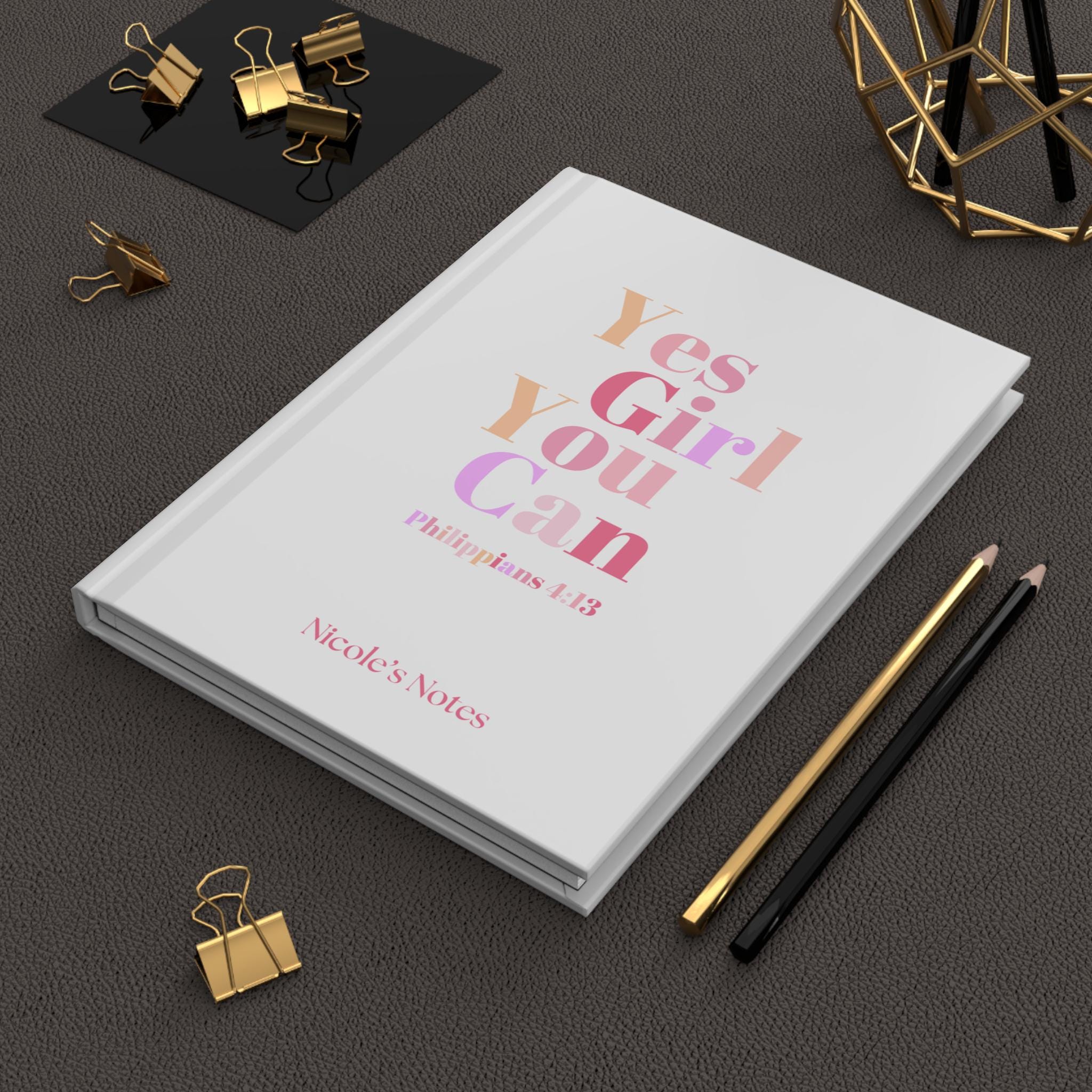 Christian Woman Personalized Journal, Bible verse Notebook With Name, Prayer Journal, Sermon Church Notes, Christian Gift For Women, A5