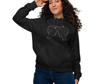 Celestial Beings Unisex eco raglan hoodie