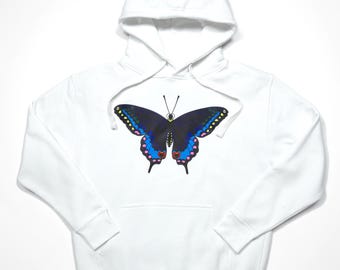 Black Butterfly Adult Unisex Hoodie