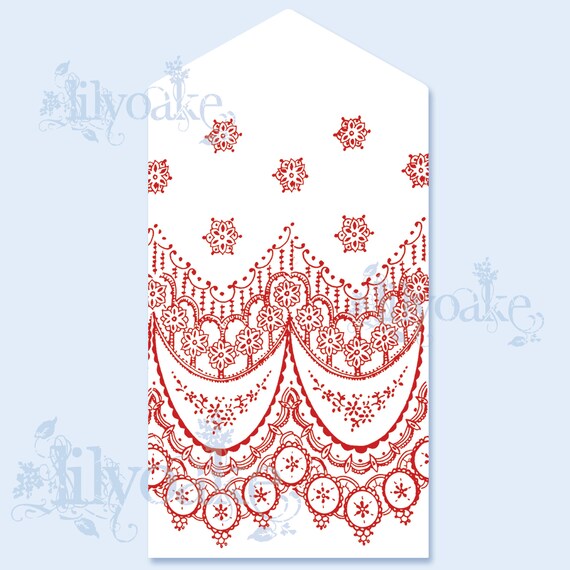 Swedish Folk Pattern Tags