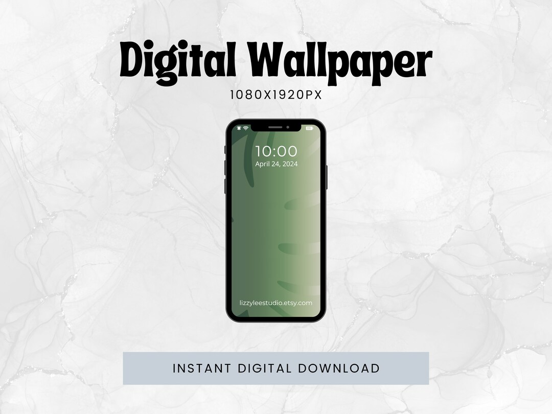 1 Botanical Green Digital Wallpaper for Phone | Mobile Device Home or ...