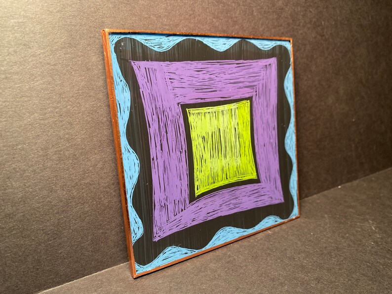Abstract modern glass tile by detroit glass company