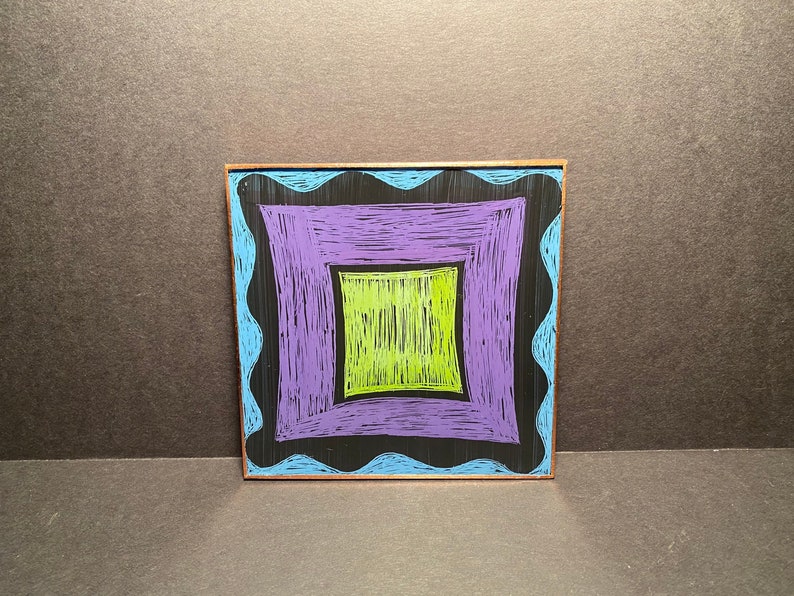 Abstract modern glass tile by detroit glass company