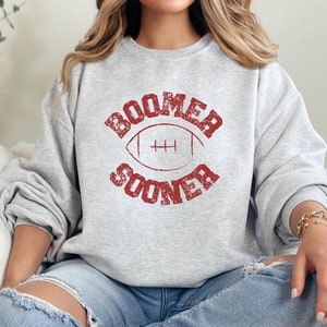 NCAA Oklahoma Sooners Women's Corded Crewneck Sweatshirt – Crimson & Cozy - View #3