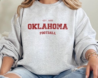 Oklahoma Football Sweatshirt, Crimson Gameday Pullover
