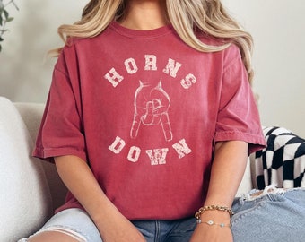 Horns Down Comfort Colors Shirt, Oklahoma Sooners Gameday Tee