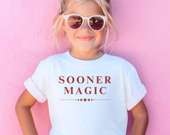 OU Kid's Comfort Colors Shirt, Sooner Magic, Gameday Tee
