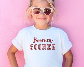 OU Kids Comfort Colors Shirt, Boomer Sooner Gameday Tee