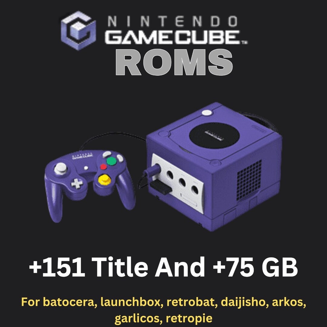 Ultimate Nintendo Gamecube Roms Collection 151 Titles, 75 GB for