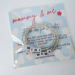 Mommy and Me Bracelets, Mother Daughter Bracelet, Gift for Kids, Matching Bracelets, Custom Bracelets