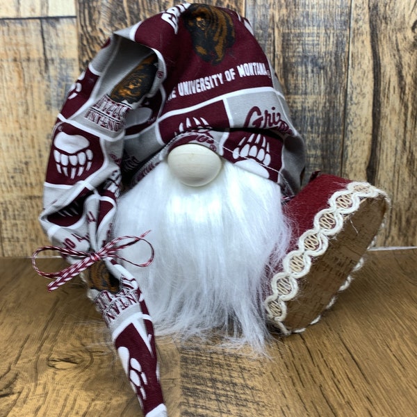 Montana Grizzlies Swedish Gnome/Sitting Gnome/Spring Gnome