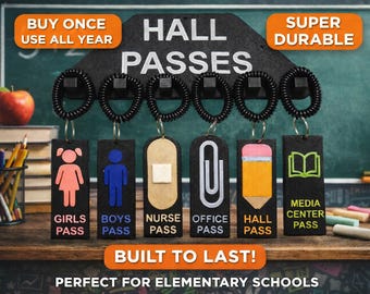 Durable Classroom Hall Pass System – Reusable Teacher Organization Tool, Built to Last All Year