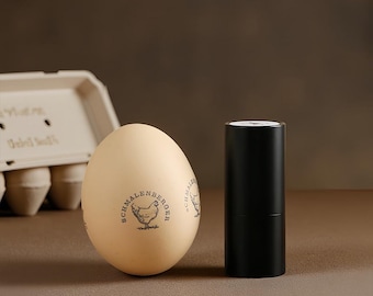 Sellos de huevo personalizados, minisellos de huevo personalizados para huevos de gallina, sellos para granja, sello de huevo de gallina con logotipo, sello de huevo personalizado