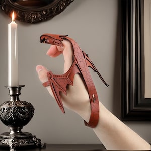 Colorful Leather Dragon Bracelet, Leather Wrist, Leather Cuff Bracelet, Flying Dragon Leather Bracelet, Anniversary Gifts, Christmas Gifts