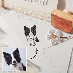 Haustier Stempel, Selbstfärbender Haustier Stempel, Foto Stempel Katze, Foto Stempel, Haustier Gesicht auf Stempel, Lustiges Geschenk