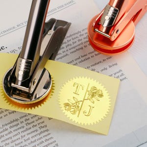 Nieuw patroontang Embossing aangepast, gepersonaliseerde embosser, bibliotheekontwerp, boekembosser, cadeau boekenliefhebbers, uitnodigingsembosser