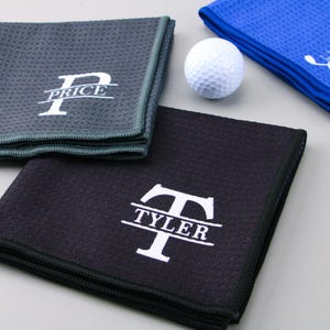 Golf Towels Personalized Wedding, Customize Golf Towels, Blue Golf Towels, Funny Embroidered Golf Towel, Golfer Christmas Gift