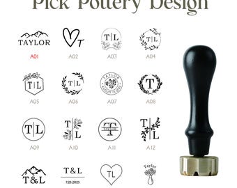 Custom Pottery Stamp | Brass Mold For Clay | Pottery Tool | Initial Makers Mark Stamp | Custom Clay Stamps | Personalized Stamp for Pottery