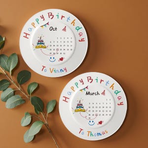 Custom Birthday Plate | 8 Inch Plate | Personalized Birthday Plate | Celebration Plate | Custom First Birthday Plate | 1st Birthday