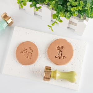 Custom Pottery Logo Stamp, Personalized Signature Stamp for Clay, Clay Signature Tool, Metal Stamp for Pottery, Gift for Potters