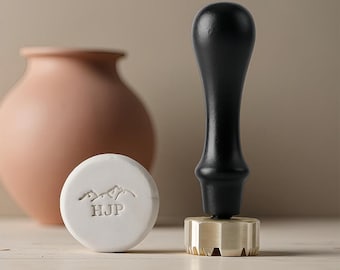 Customized Initial-Letter Clay Stamps | Stamp for Clay Initials | Pottery Tools | Initial Makers Mark Stamp | Gift For Father