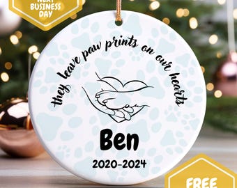 Pet Memorial Gift Memorial Ornament Custom Ornament Pet Memorial Christmas Ornaments Custom Pet Ornament Dog Memorial Best Friend Keepsake