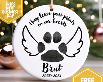 Pet Memorial Gift Memorial Ornament Custom Ornament Pet Memorial Christmas Ornaments Custom Pet Ornament Dog Memorial Best Friend Keepsake