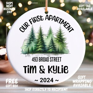 Our First Apartment Ornament New Apartment Christmas Ornament 2024 Christmas Tree New House Ornament New Apartment Keepsake Realtor