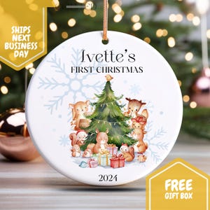 Personalized Baby&#39;s First Christmas Ornament 2024 Babys First Christmas Ornament 2024 Babys First Christmas Ornament Personalized 2024
