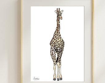 Big Behind Giraffe - Digital Print
