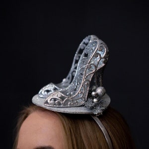 Glam Silber Rosa Glitter Weihnachten Fascinator Stirnband, Neujahr Kopfschmuck, Weihnachtsparty Hut, Festlicher Fascinator, Weihnachten Kopfschmuck