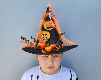 Halloween Witch Hat for Kids: Spooky Party Costume