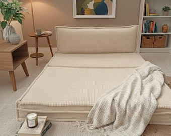 Pet Friendly Velvet Sofa Bed, 120cm Loveseat with Silver Legs, Washable Cover Sleeper Couch, Modern Small Space Seating, Guest Bed for