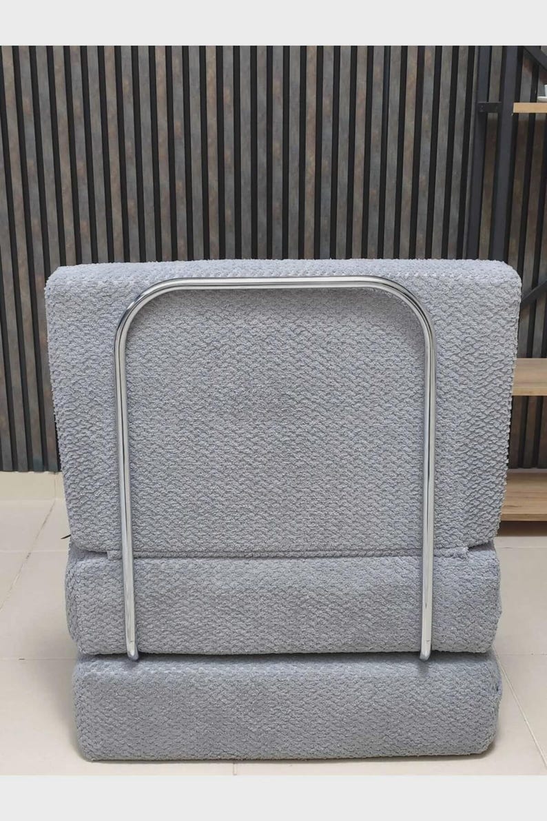 Hopfällbar golvfåtölj i manchester, bäddsoffa, moderna loungemöbler för gästbädd bild 5