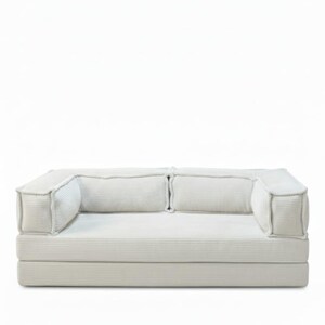 Divano da pavimento in velluto a coste, seduta da pavimento spessa 30 cm, divanetto a due posti in velluto a coste lavabile, divano letto modulare, divano letto su misura, salotto immagine 11