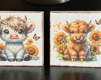 Baby Heiland Cows Tier Tray or Shelf Sitter