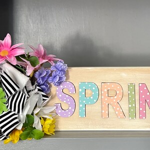 Spring Wooden Sign