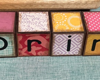 Spring Wooden Blocks