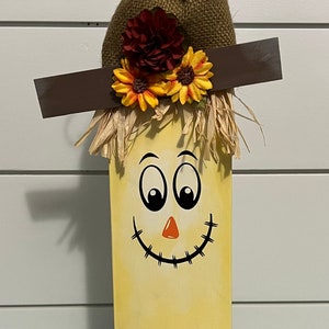 Fall Wooden Scarecrow Shelf Sitter Decor
