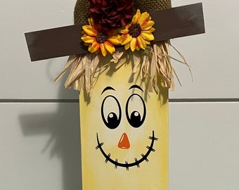 Fall Wooden Scarecrow Shelf Sitter Decor