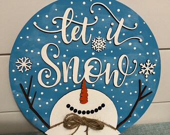 Snowman Door Hanger