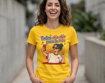 rawayana franelas, chin chin para la foto | Women's Tee Mockup, veneka