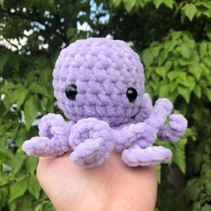 Crochet handmade Octopus plushie octopus stuffed animal crochet gift for birthday gift for friend customizable adorable plushie