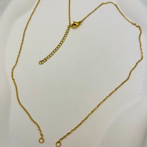 18k Gold Filled 18&quot; Inches Dainty Cable Necklace Thin Gold Chain Everyday Necklace for DIY Jewelry Making Supply Jewelry Accessories