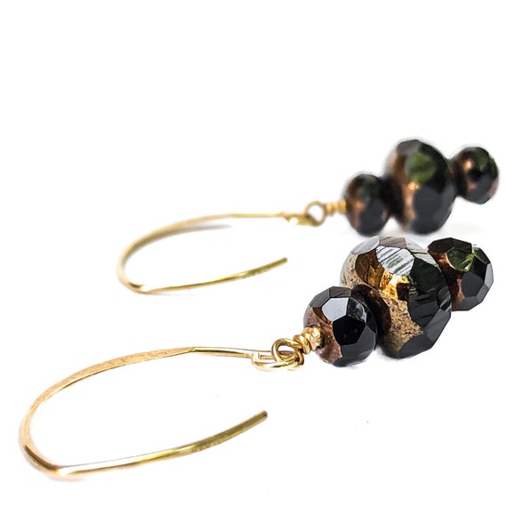 Elegant Dotted Sphere Glass Bead Earrings – BeadsbyYaara