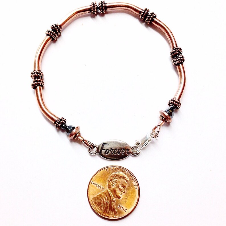 Copper Bracelet Women 7th Anniversary Gift Idea for Wife Etsy