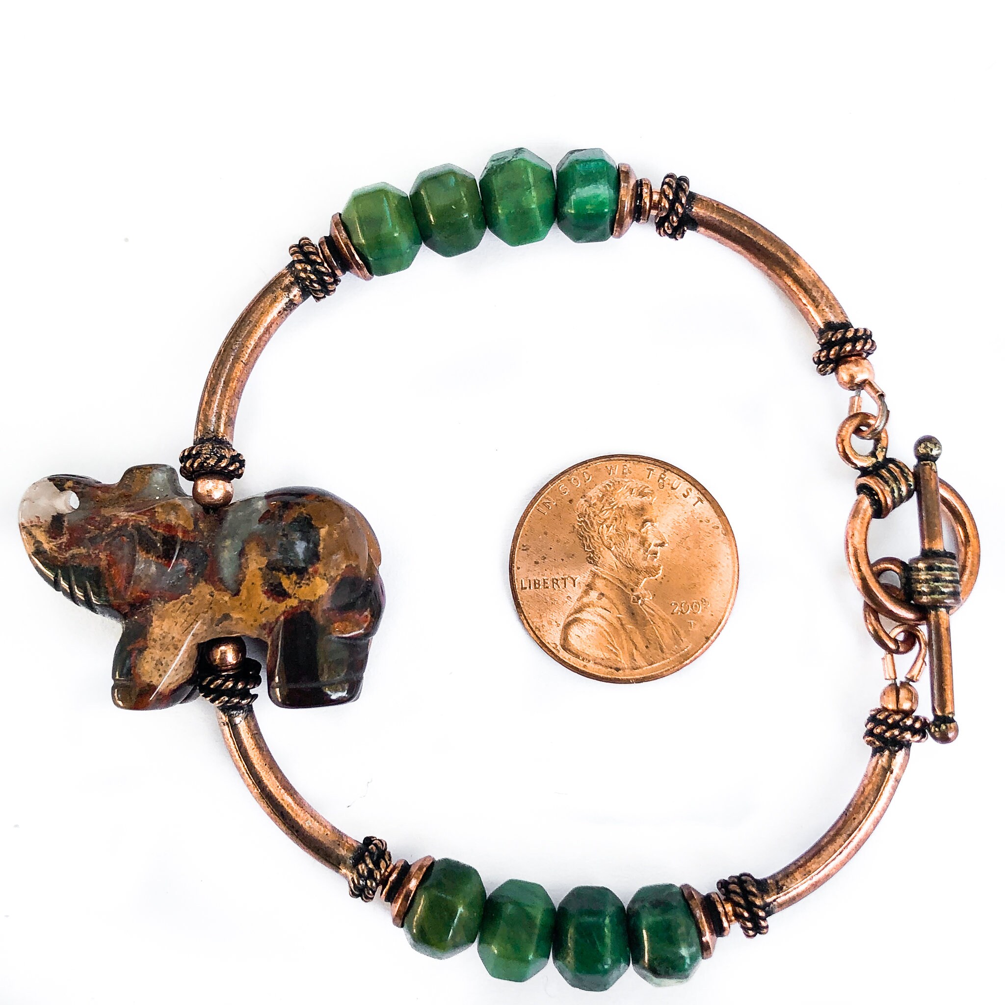 Green Jade Elephant Bracelet Elephant Jewelry for 7th or Etsy Canada