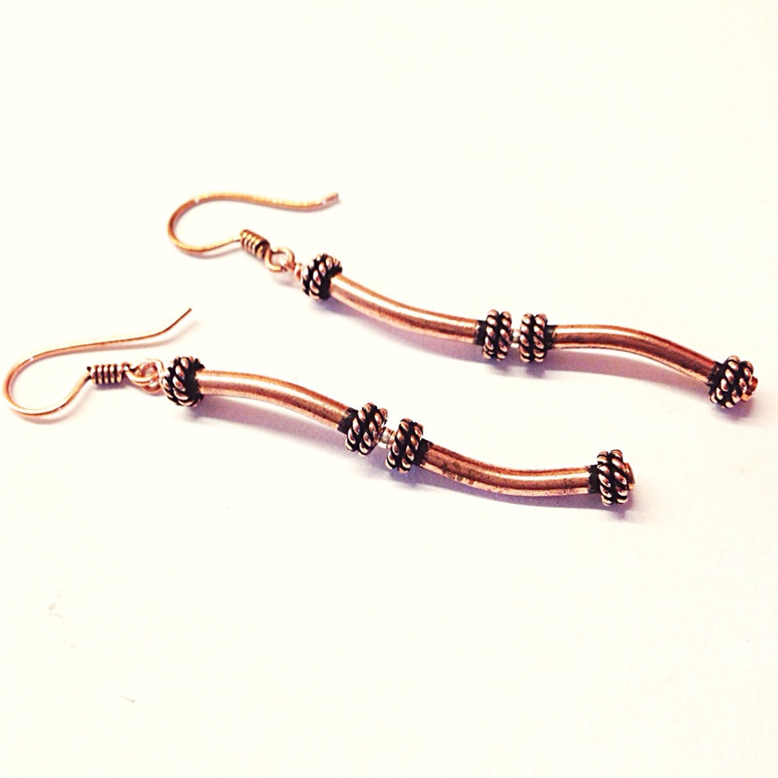 Copper Anniversary Gifts for Her copper Earrings Metal Etsy